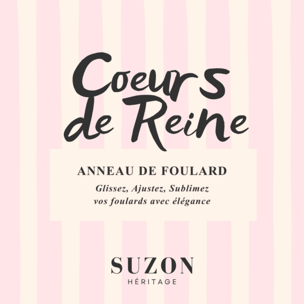 Anneau de foulard . COEURS DE REINE . Éclat Royal