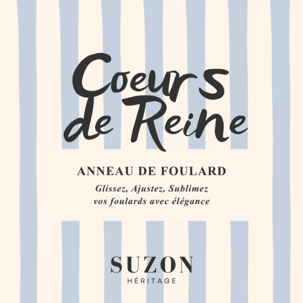 Anneau de foulard . COEURS DE REINE . Ciel de Trianon