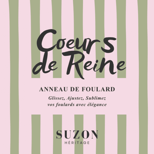 Anneau de foulard . COEURS DE REINE . Roseraie Impériale