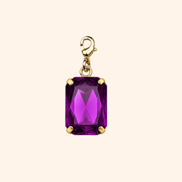 Pampille Cabochon viola – Charm di gioiello a bottone Pampille Cabochon purple– Charm de bijou de bouton