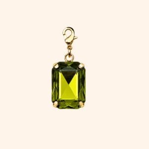 Olive green cabochon charm_ button jewelry charm Pampille Cabochon vert olive – Charm de bijou de bouton