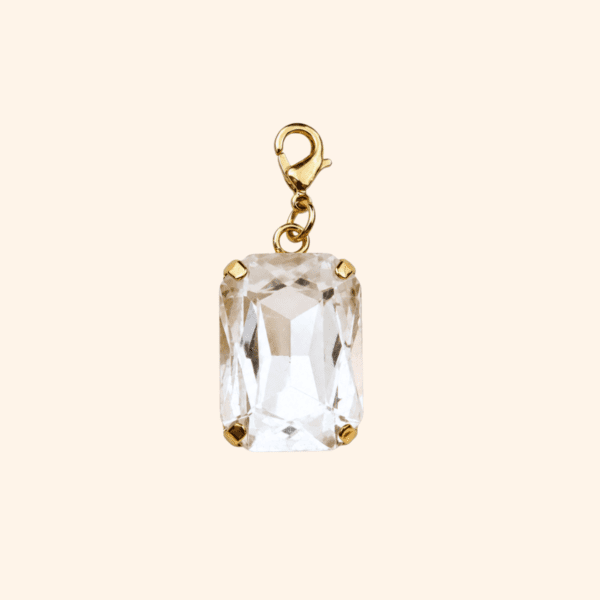 Pampille_White Crystal Cabochon_Interchangeable Charm Pampille « Cabochon Cristal Blanc » – charm Interchangeable
