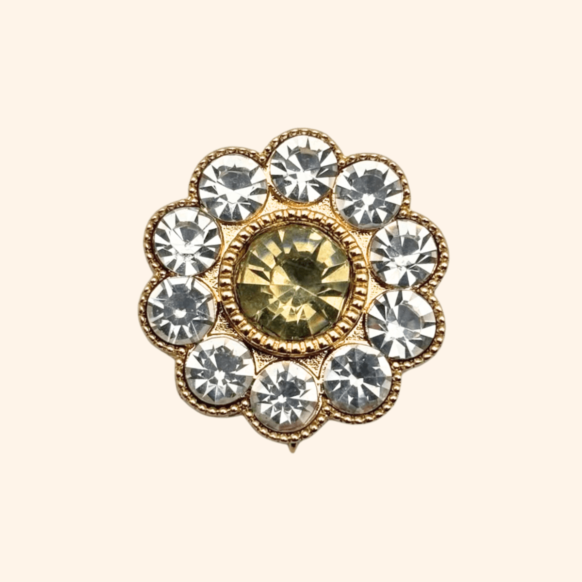 Bijou de bouton fleur de fraisier