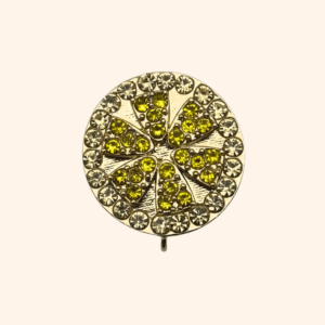 Bijou de bouton tranche de citron - base -