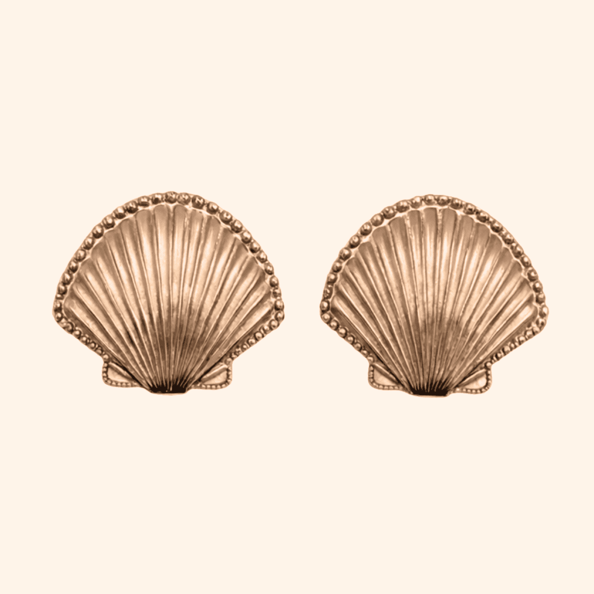 Bijou de bouton Coquille rosé