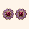 fleur_de_fraisier_rose Bijou de bouton Fleur de fraisier Rose