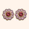 Bijou de bouton Fleur de fraisier Rose