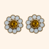 Bijou de bouton Fleur de fraisier Vintage