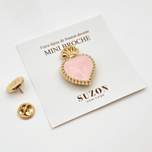 mini_broche_ex_voto_rose MINI BROCHE - EXVOTO ROSE TENDRE