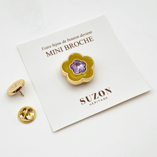 mini_broche_seventy MINI BROCHE - SEVENTY BLOOM Olive & Violette