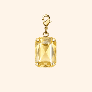 Pampille Cabochon Cristal cristal citrine – charm Interchangeable