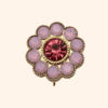 Bijou de bouton fleur de fraisier rose BASE