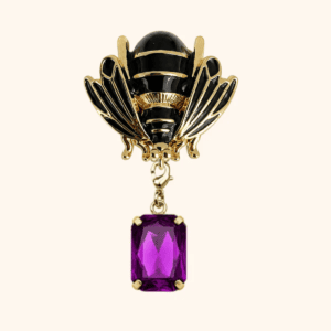 Bijou de bouton MAYA QUENN et sa pampille ULTRAVIOLET