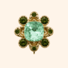 Bijou de bouton Émeraude Botanique BASE