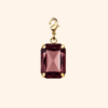Pampille Cabochon cristal amarante – charm Interchangeable