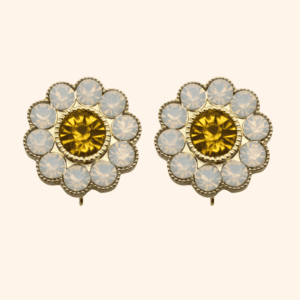 Bijou de bouton Fleur de fraisier vintage - BASE