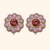 Bijou de bouton fleur de fraisier rose - BASE
