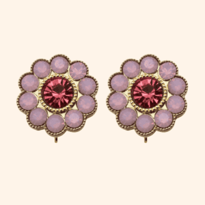 Bijou de bouton fleur de fraisier rose - BASE