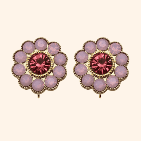 Bijou de bouton fleur de fraisier rose - BASE