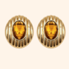 Bijoux de gros bouton XL Léopoldine AMBRE Bijoux de gros bouton XL Léopoldine AMBRE