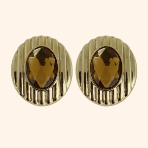 Bijoux de gros bouton XL Léopoldine AMBRE Bijoux de gros bouton XL Léopoldine AMBRE
