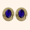 Bijoux de gros bouton XL Léopoldine INDIGO Bijoux de gros bouton XL Léopoldine INDIGO