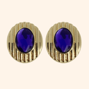 Bijoux de gros bouton XL Léopoldine INDIGO Bijoux de gros bouton XL Léopoldine INDIGO