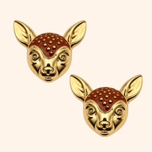 Bijou de bouton MA BICHE - Brun Noisette