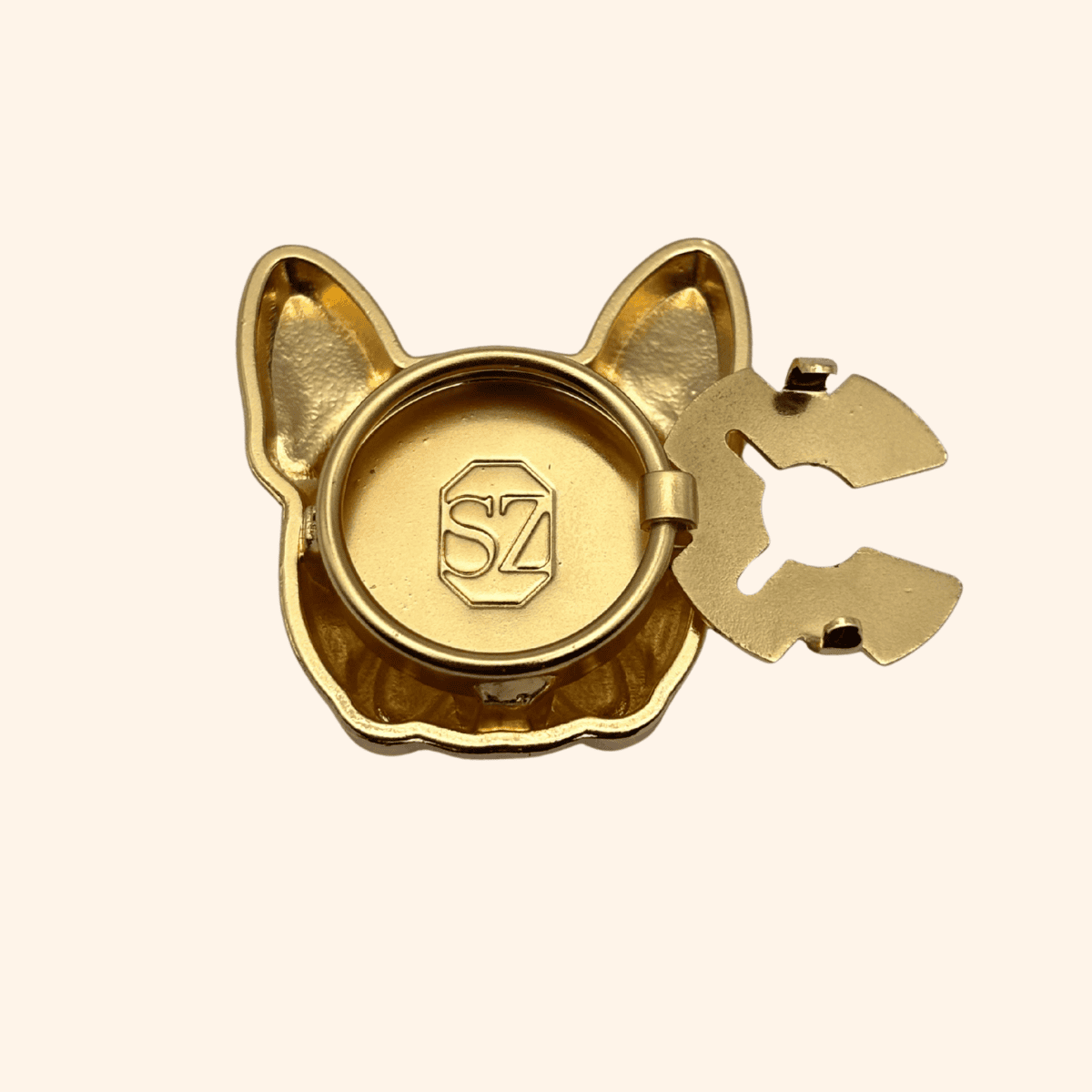 Bijou de bouton SERGE le Bulldog – Image 2