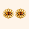 Bijou de bouton SOLARIA Ambre