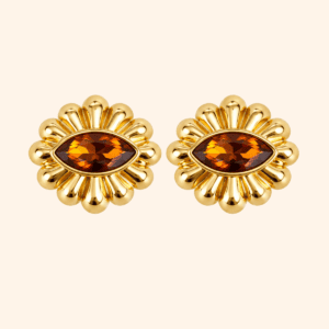 Bijou de bouton SOLARIA Ambre