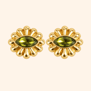 Bijou de bouton SOLARIA Vert olive