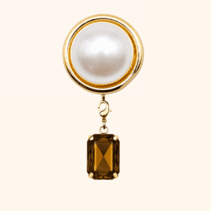 bijoux_de_bouton_perle_pampille_cognac Bijou de bouton Perle base & sa Pampille Cabochon interchangeable Cognac (Copie)