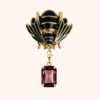maya_black_pampille_ Bijou de bouton MAYA QUEEN et sa pampille interchangeable AMARANTE