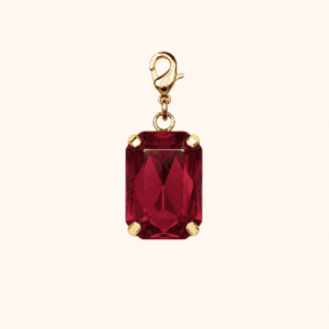 pampille_rouge_grenat Pampille Cabochon Rouge Grenat – Charm Interchangeable