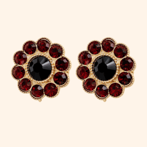 Bijou de bouton Fleur de fraisier MOKA Cuivré - BASE