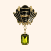 Il tuo testo del paragrafo Bijou de bouton MAYA QUEEN et sa pampille interchangeable VERT OLIVE