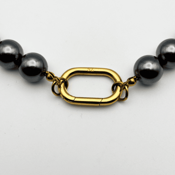 Collier AUDACIEUX à clipper - Ematite