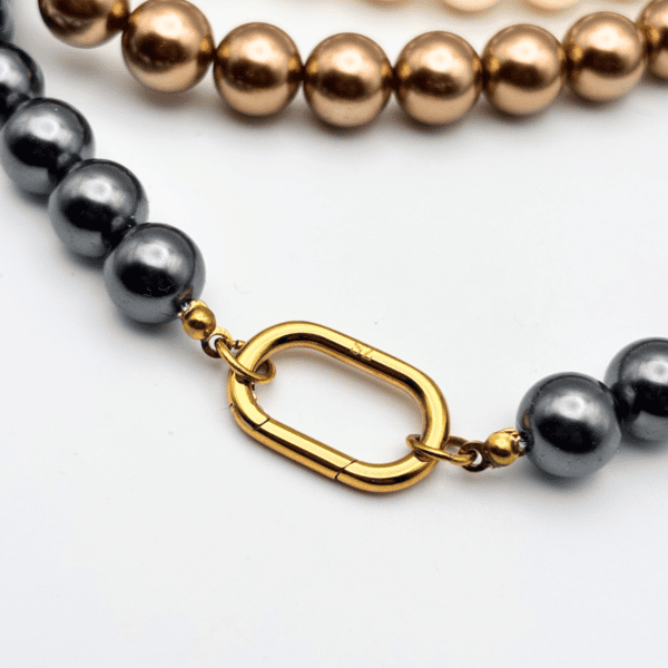 Collier AUDACIEUX à clipper - Ematite