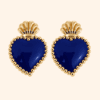 Bijou de bouton Exvoto BLEU ROYAL