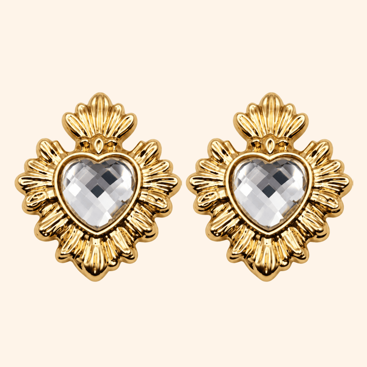 Bijou de bouton Exvoto Petit présage CRISTAL